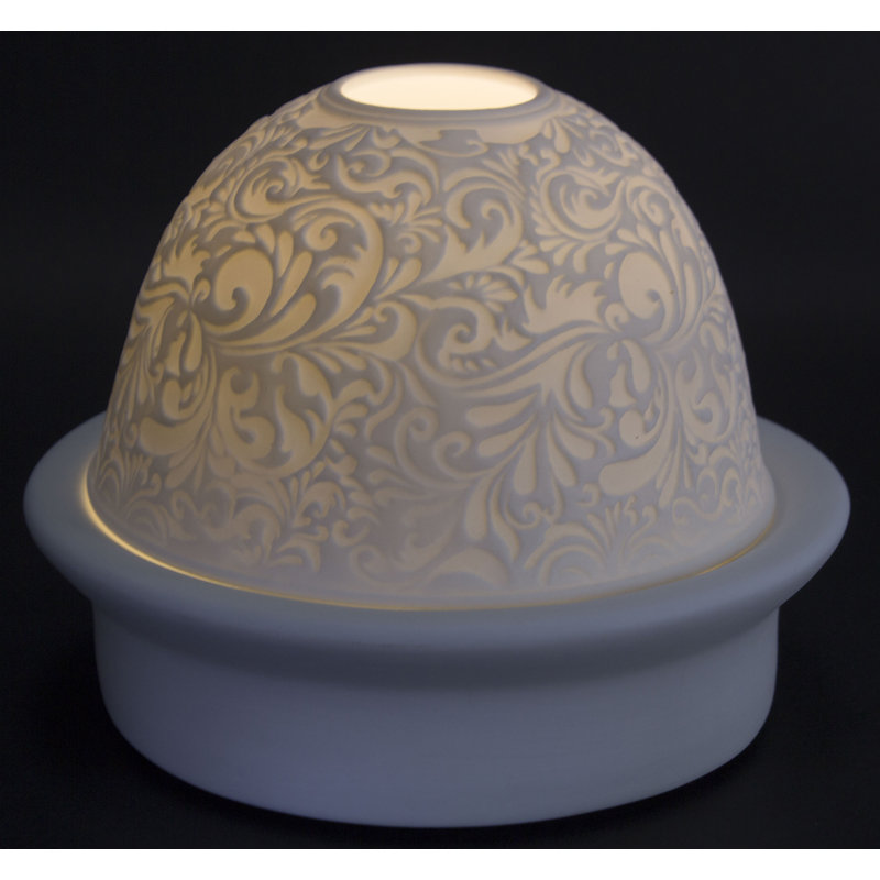 Ophelia & Co. Spring Filigree Porcelain Dome Night Light Wayfair